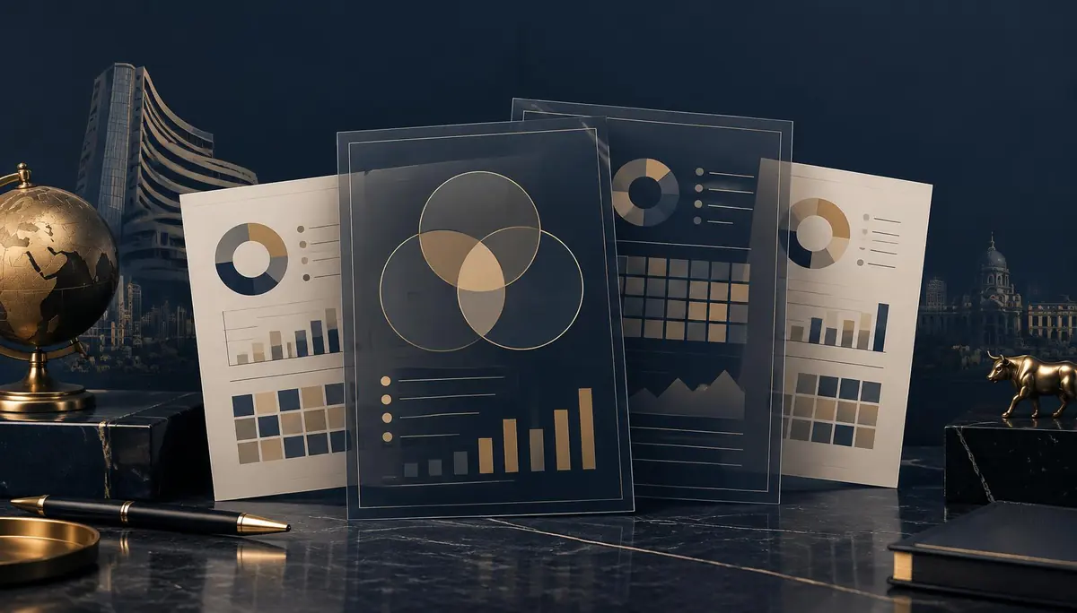 Overlapping mutual fund portfolio reports and allocation charts